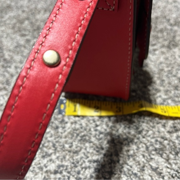 Kate Spade Essex Scout Red Leather Crossbody Purse Handbag With Dust Cover New! - Picture 12 of 13